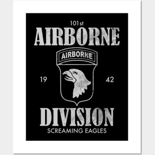 101st Airborne Division (distressed) Posters and Art